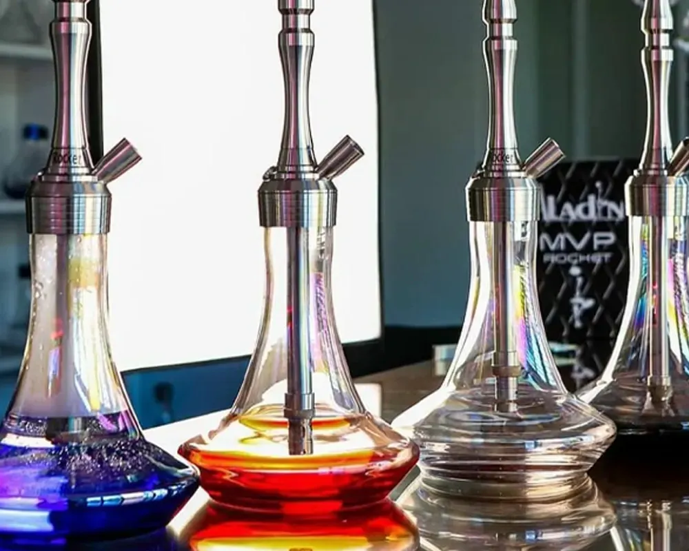 level of water in hookah